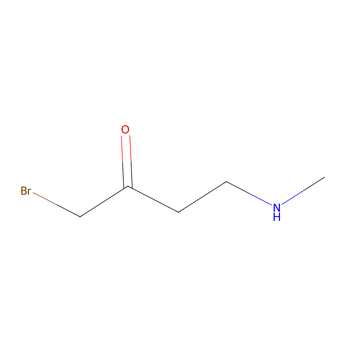 1-Bromo-4-(methylamino)butan-2-one molecular structure, CAS 2680754-55-4
