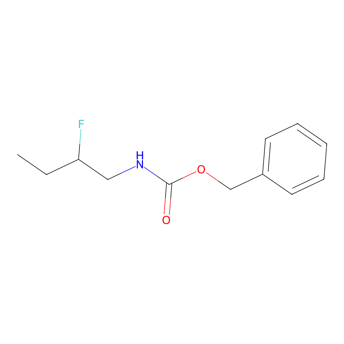 benzyl N-(2-fluorobutyl)carbamate molecular structure, CAS 2680754-61-2