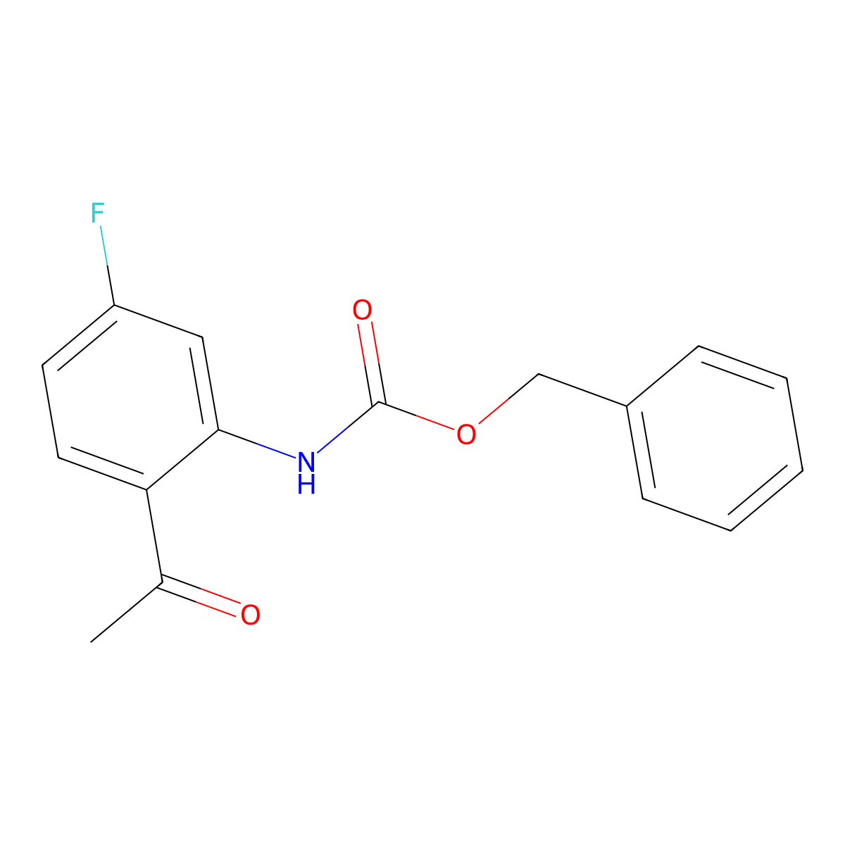 benzyl N-(2-acetyl-5-fluorophenyl)carbamate molecular structure, CAS 2680754-80-5