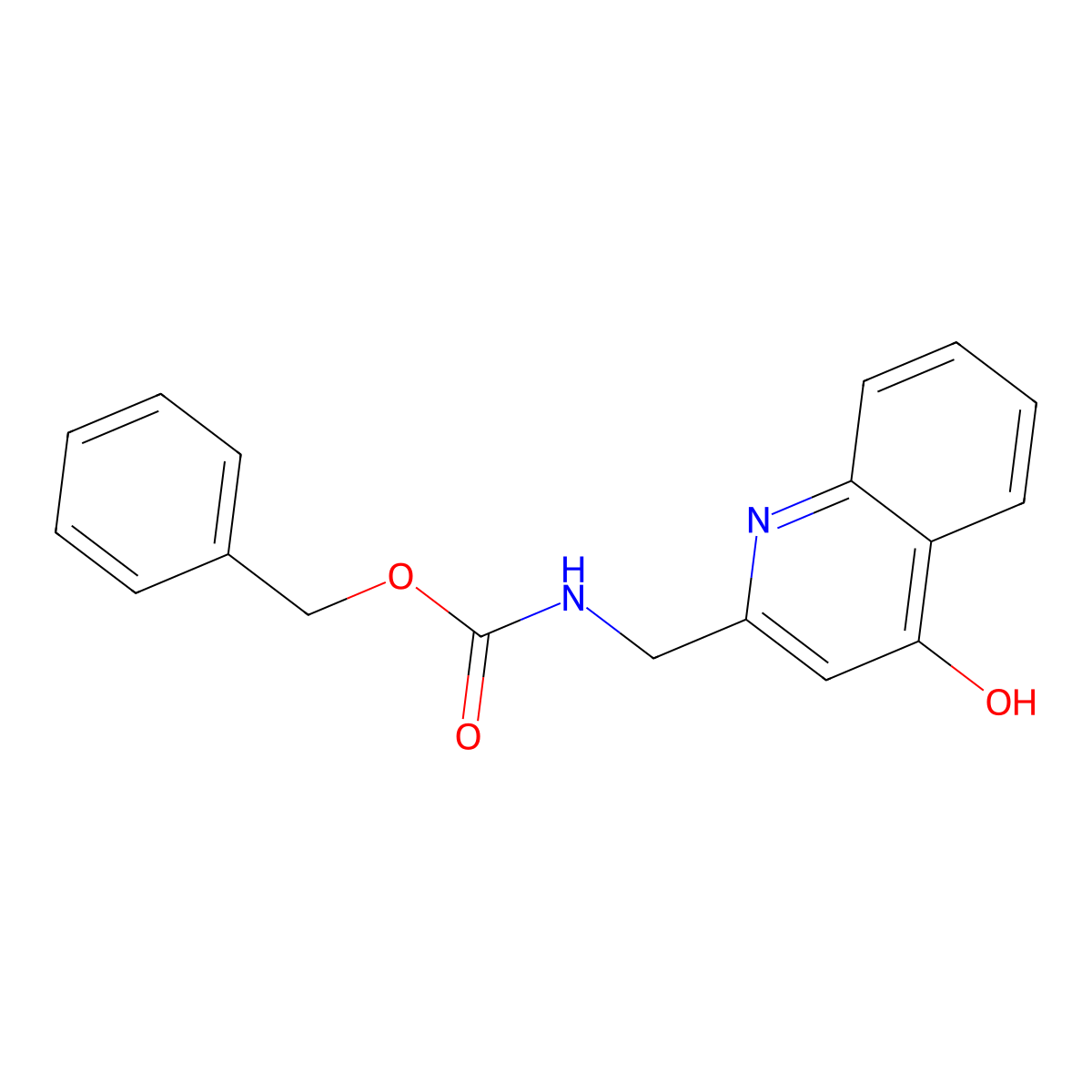 benzyl N-[(4-hydroxyquinolin-2-yl)methyl]carbamate molecular structure, CAS 2680754-85-0