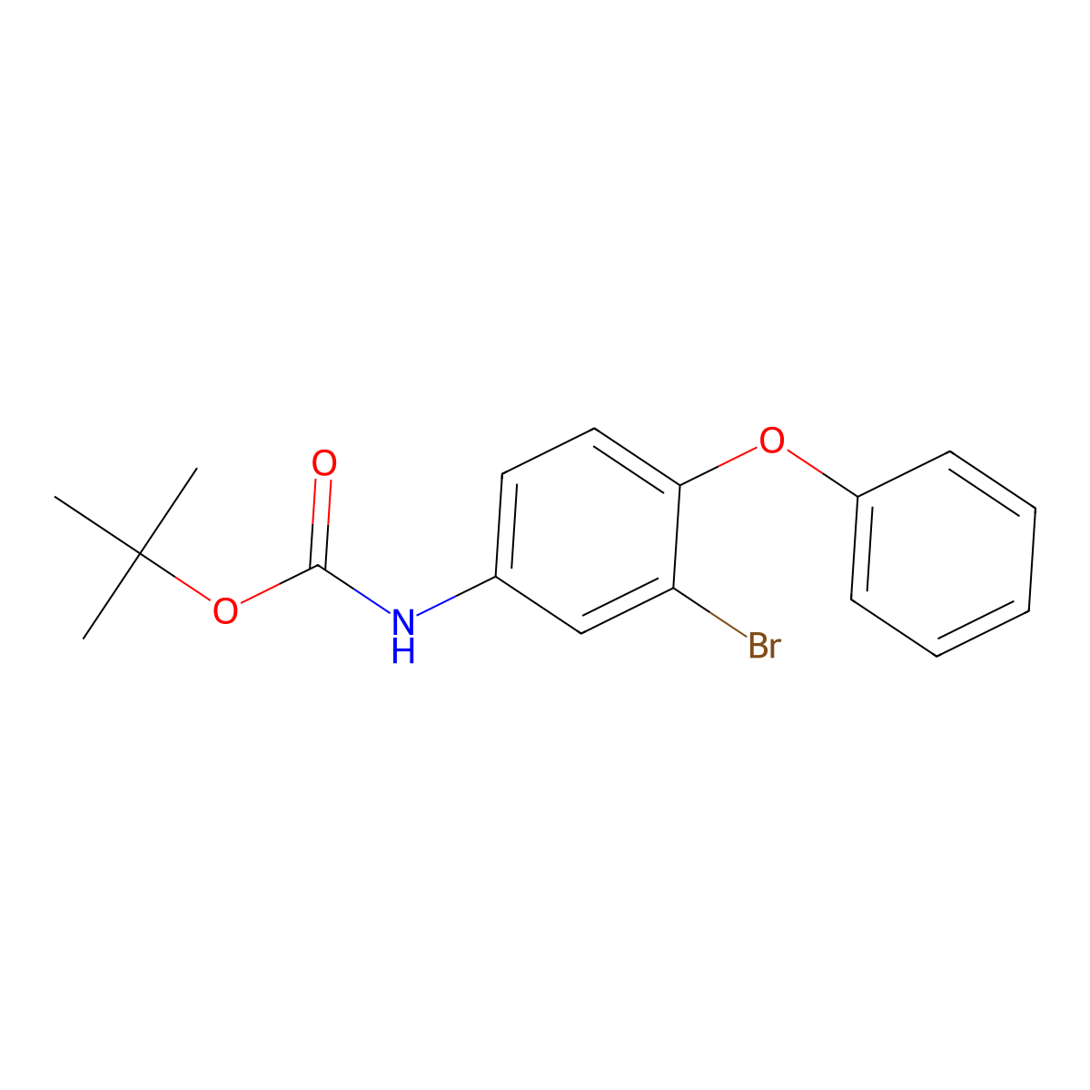 tert-butyl N-(3-bromo-4-phenoxyphenyl)carbamate molecular structure, CAS 2680755-83-1