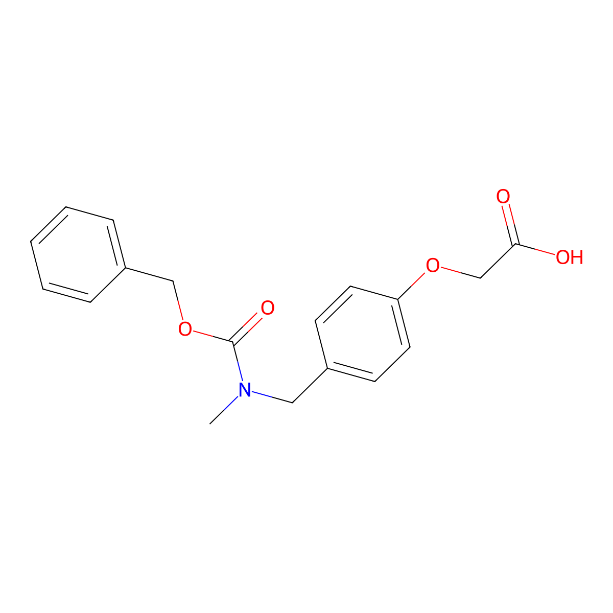 2-[4-({[(Benzyloxy)carbonyl](methyl)amino}methyl)phenoxy]acetic acid molecular structure, CAS 2680756-77-6