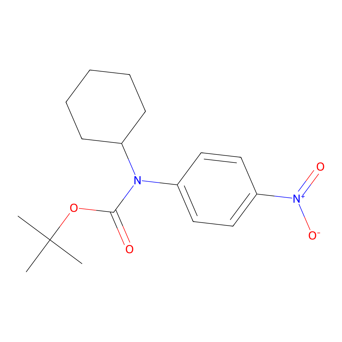 tert-butyl N-cyclohexyl-N-(4-nitrophenyl)carbamate molecular structure, CAS 2680757-46-2
