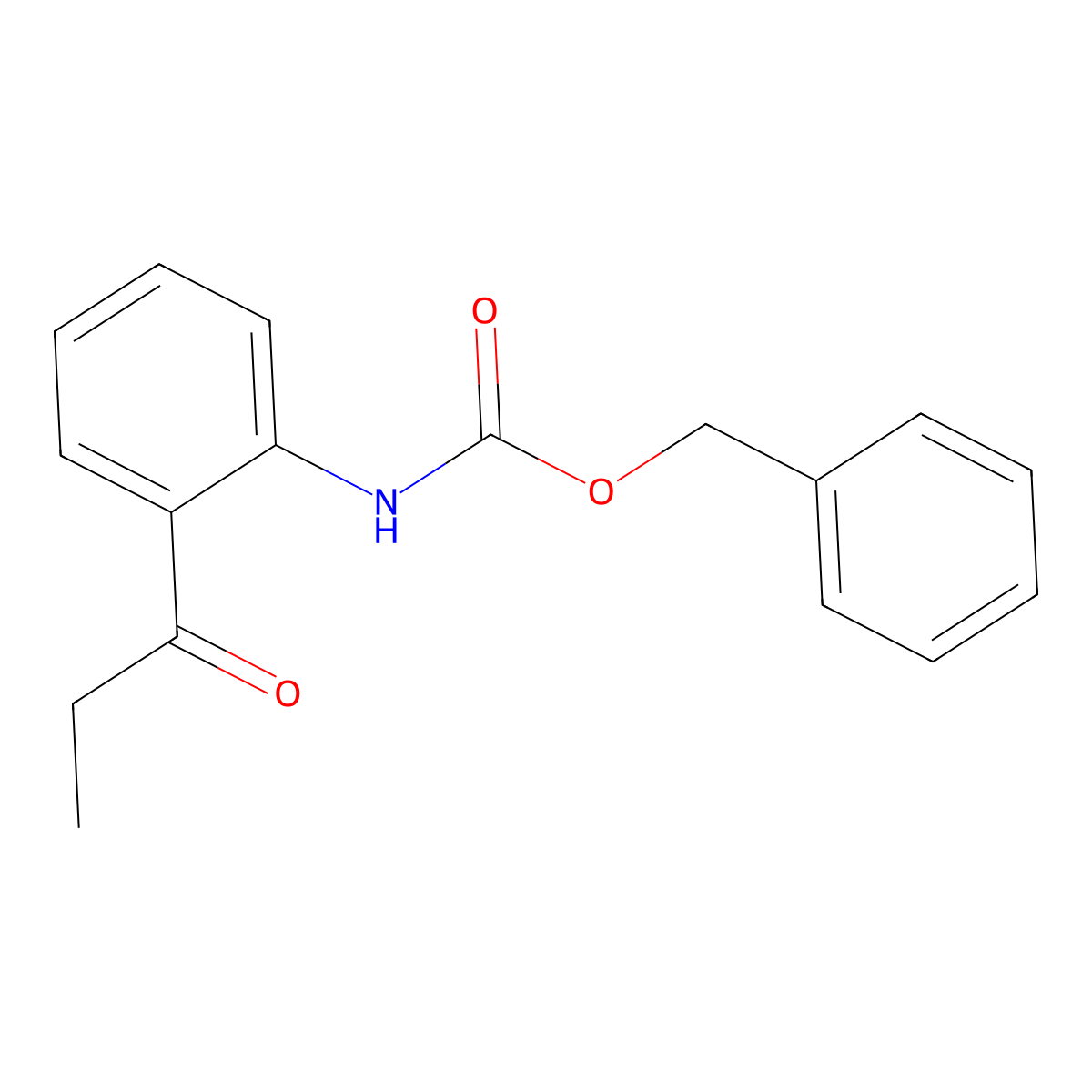 benzyl N-(2-propanoylphenyl)carbamate molecular structure, CAS 2680757-71-3