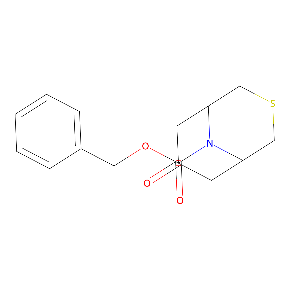 Benzyl 7-oxo-3-thia-9-azabicyclo[3.3.1]nonane-9-carboxylate molecular structure, CAS 2680758-27-2