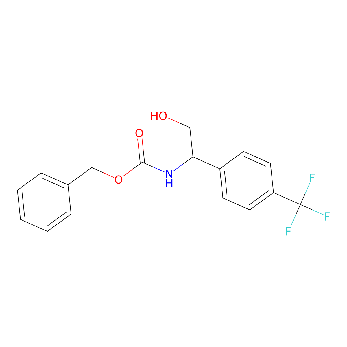 benzyl N-{2-hydroxy-1-[4-(trifluoromethyl)phenyl]ethyl}carbamate molecular structure, CAS 2680758-57-8