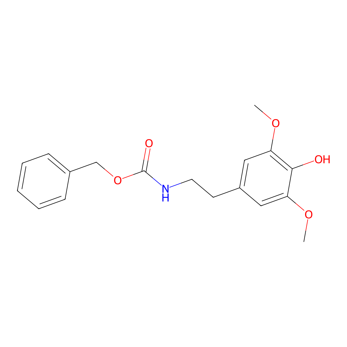 benzyl N-[2-(4-hydroxy-3,5-dimethoxyphenyl)ethyl]carbamate molecular structure, CAS 2680759-97-9