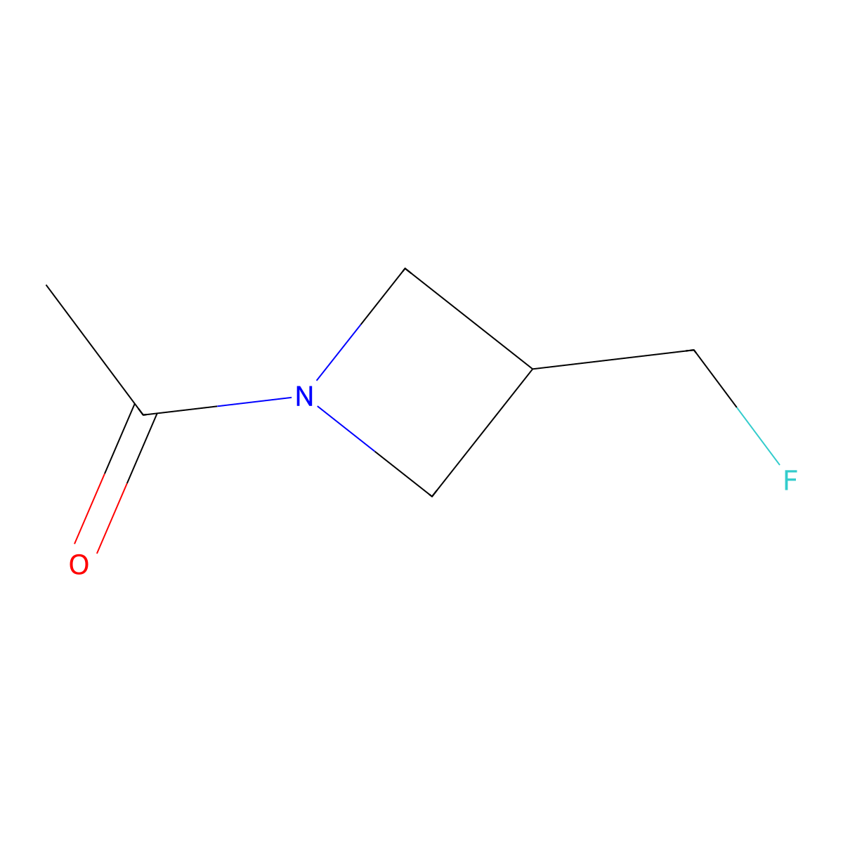 1-[3-(Fluoromethyl)azetidin-1-yl]ethan-1-one molecular structure, CAS 2680760-23-8