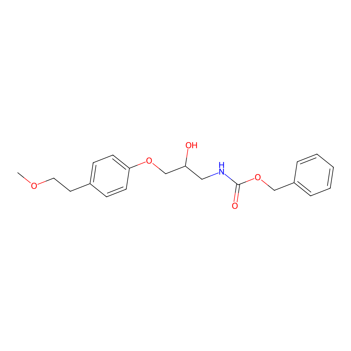 benzyl N-{2-hydroxy-3-[4-(2-methoxyethyl)phenoxy]propyl}carbamate molecular structure, CAS 2680760-24-9