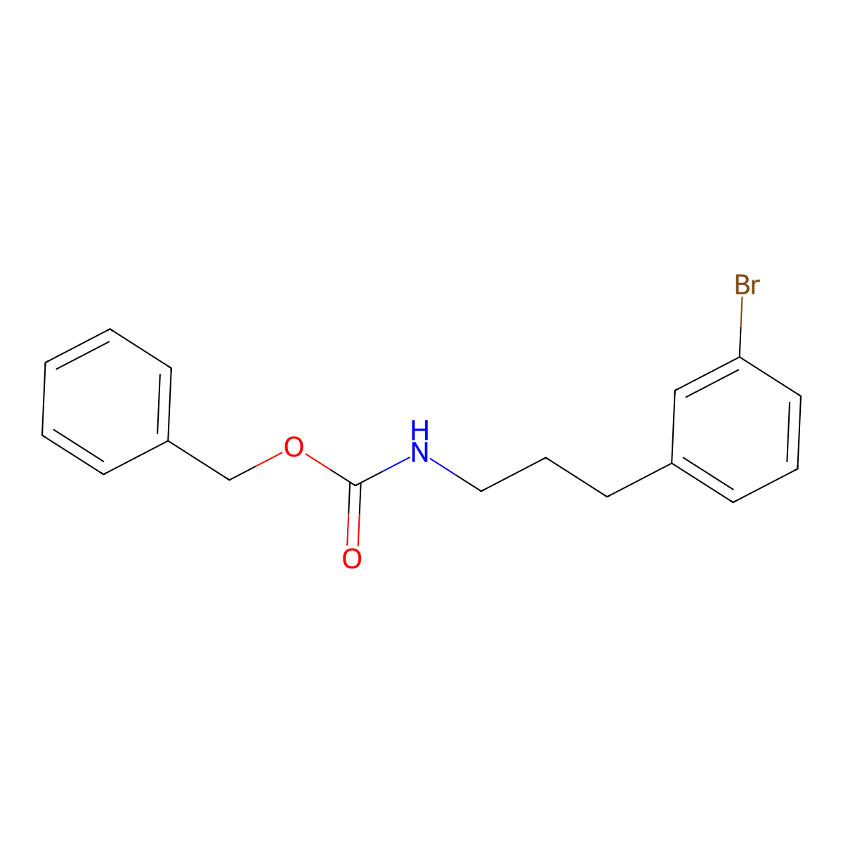 benzyl N-[3-(3-bromophenyl)propyl]carbamate molecular structure, CAS 2680760-68-1
