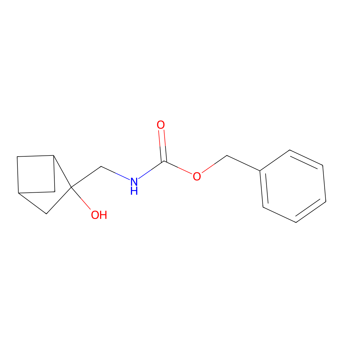 benzyl N-({2-hydroxybicyclo[2.1.1]hexan-2-yl}methyl)carbamate molecular structure, CAS 2680761-05-9