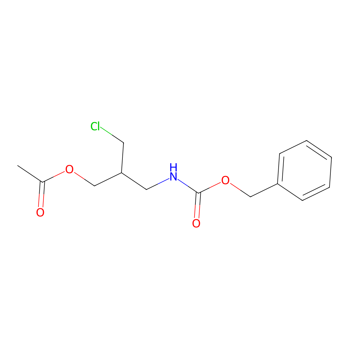 2-({[(Benzyloxy)carbonyl]amino}methyl)-3-chloropropyl acetate molecular structure, CAS 2680762-21-2