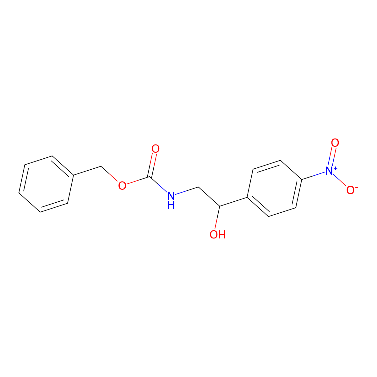 benzyl N-[2-hydroxy-2-(4-nitrophenyl)ethyl]carbamate molecular structure, CAS 2680762-49-4