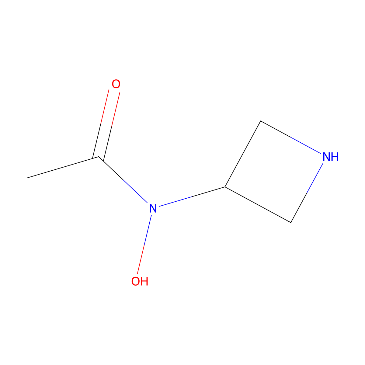 N-(azetidin-3-yl)-N-hydroxyacetamide molecular structure, CAS 2680763-35-1