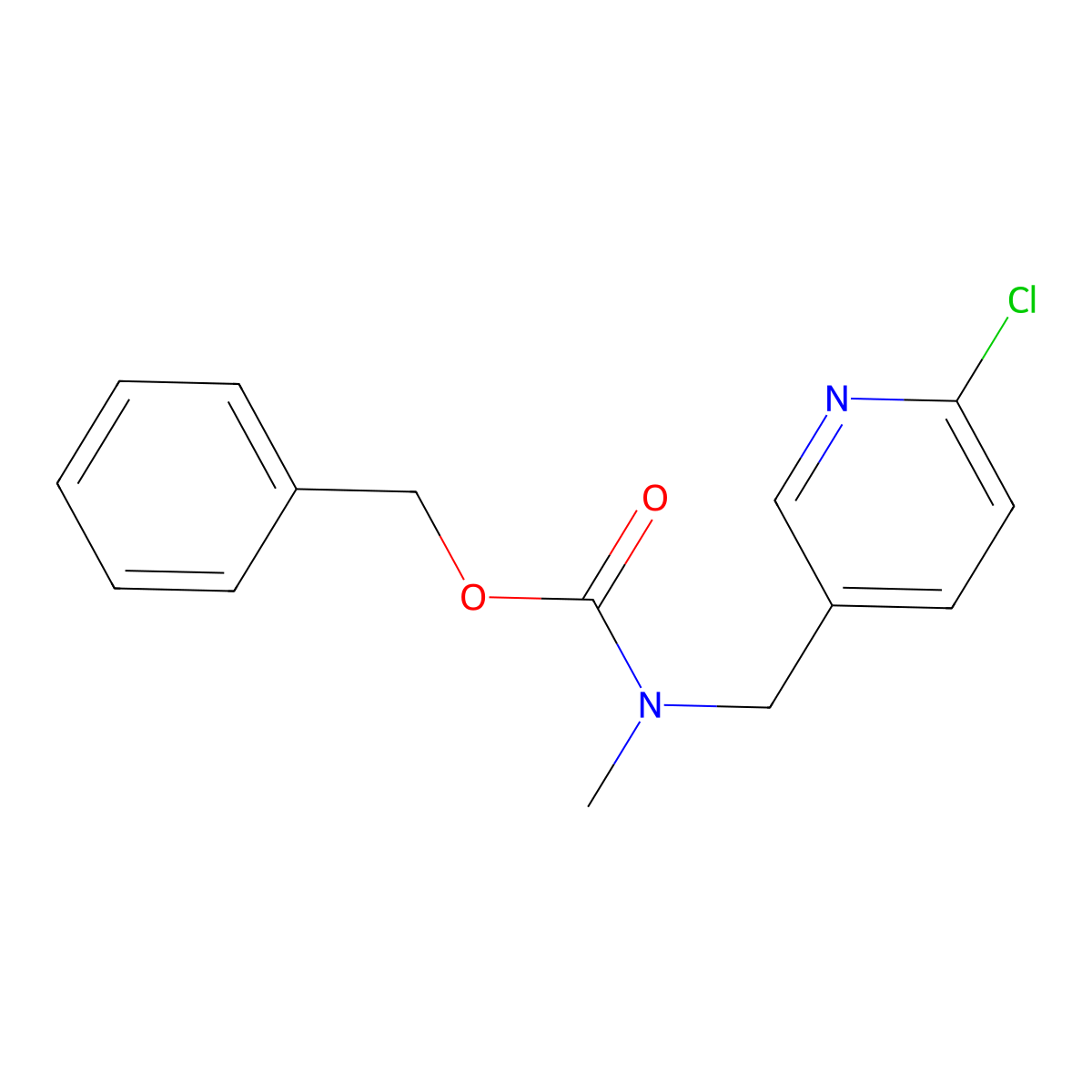 benzyl N-[(6-chloropyridin-3-yl)methyl]-N-methylcarbamate molecular structure, CAS 2680763-47-5