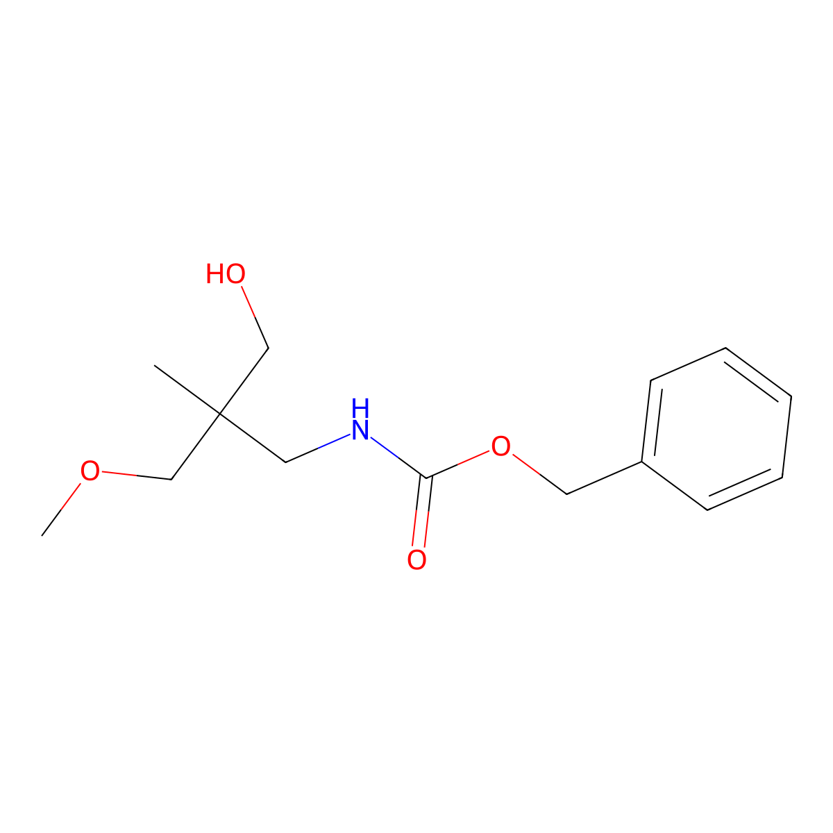 benzyl N-[3-hydroxy-2-(methoxymethyl)-2-methylpropyl]carbamate molecular structure, CAS 2680764-04-7