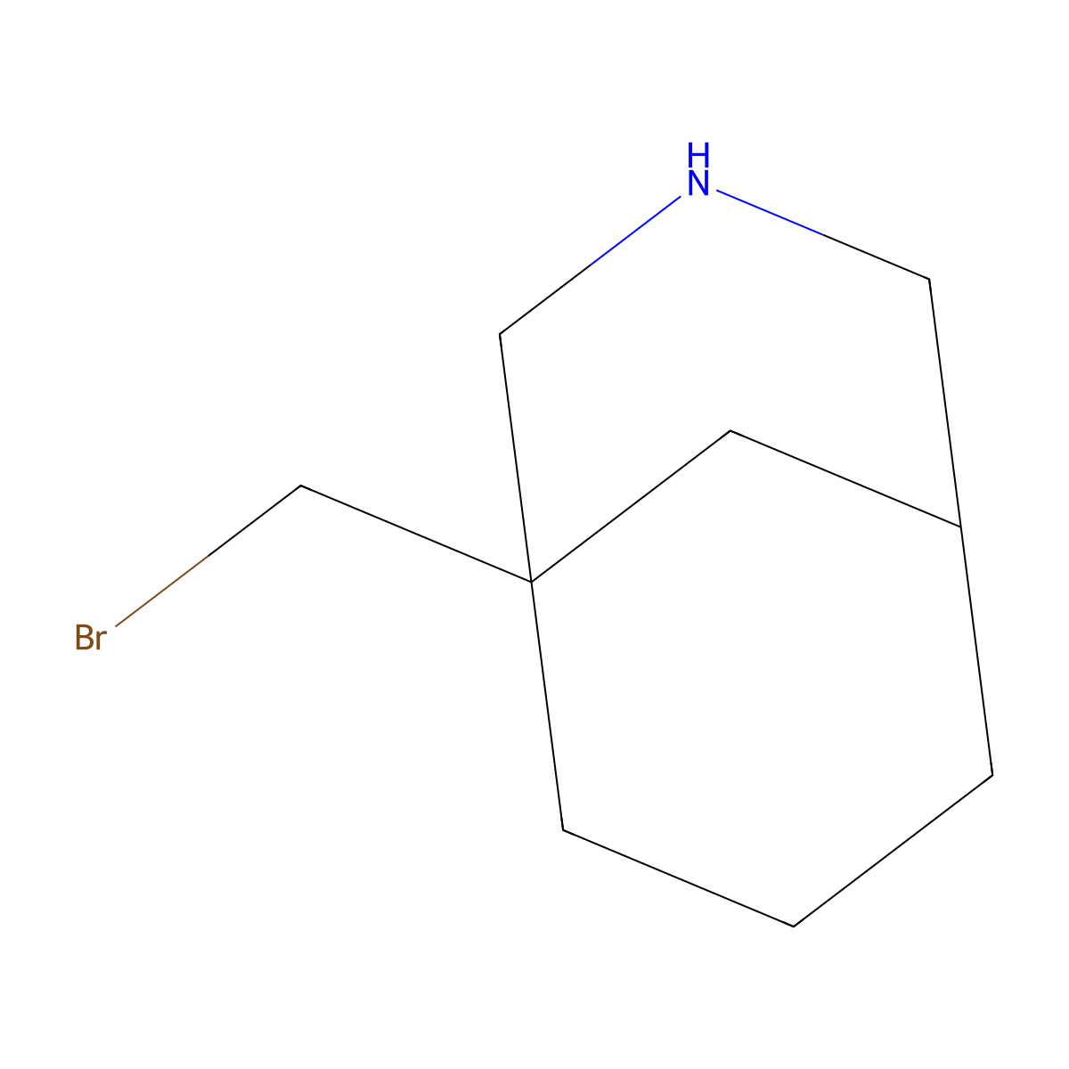 1-(Bromomethyl)-3-azabicyclo[3.3.1]nonane molecular structure, CAS 2680764-79-6