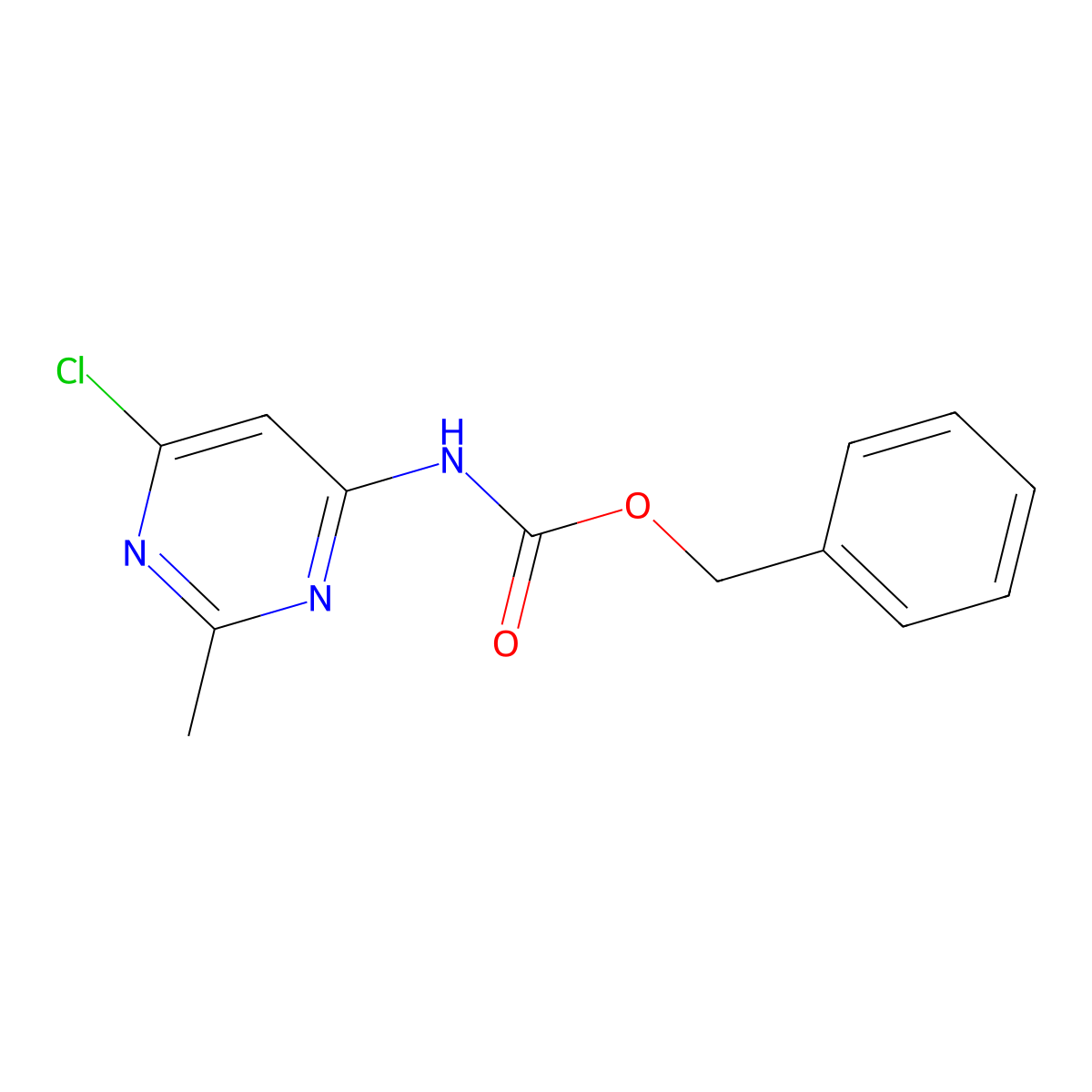 benzyl N-(6-chloro-2-methylpyrimidin-4-yl)carbamate molecular structure, CAS 2680765-21-1