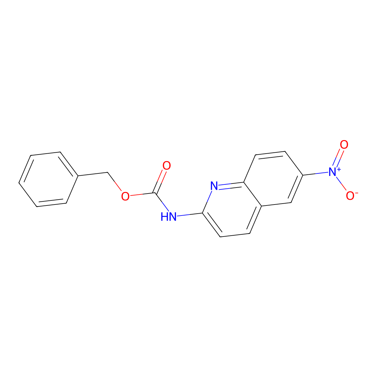 benzyl N-(6-nitroquinolin-2-yl)carbamate molecular structure, CAS 2680765-86-8