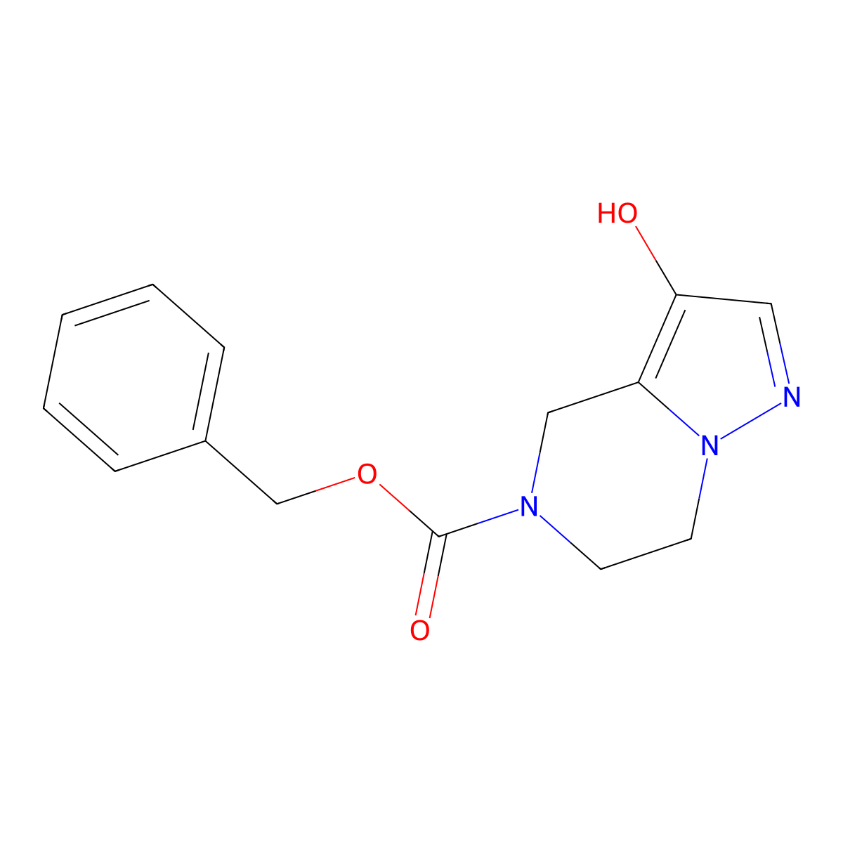 benzyl 3-hydroxy-4H,5H,6H,7H-pyrazolo[1,5-a]pyrazine-5-carboxylate molecular structure, CAS 2680766-08-7
