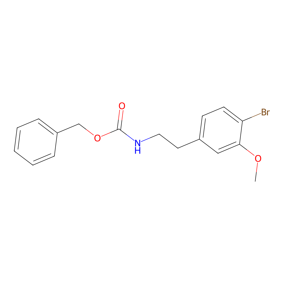 benzyl N-[2-(4-bromo-3-methoxyphenyl)ethyl]carbamate molecular structure, CAS 2680766-87-2