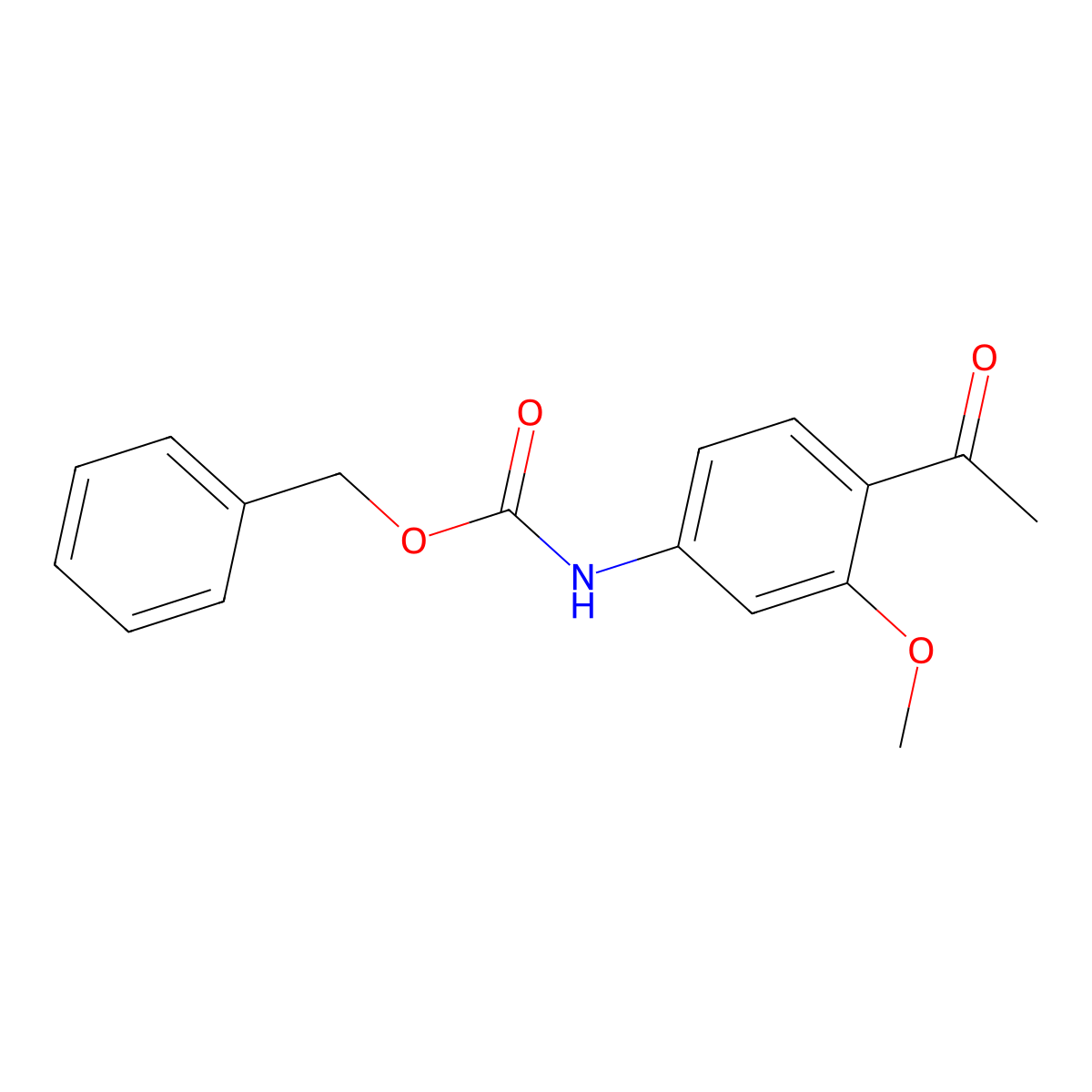 benzyl N-(4-acetyl-3-methoxyphenyl)carbamate molecular structure, CAS 2680766-96-3