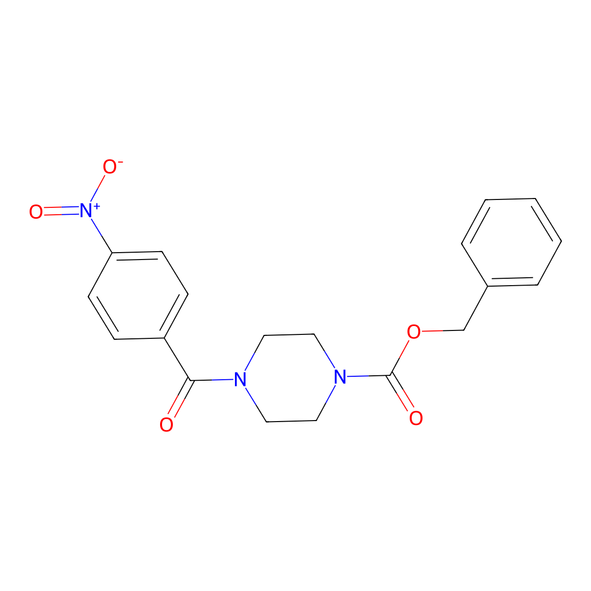 Benzyl 4-(4-nitrobenzoyl)piperazine-1-carboxylate molecular structure, CAS 2680768-41-4