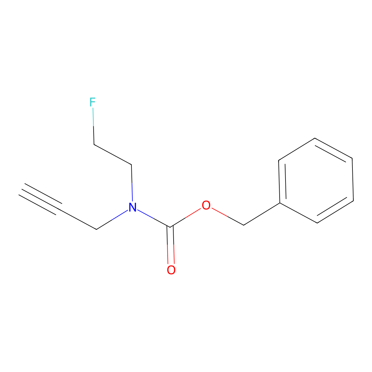 benzyl N-(2-fluoroethyl)-N-(prop-2-yn-1-yl)carbamate molecular structure, CAS 2680769-90-6