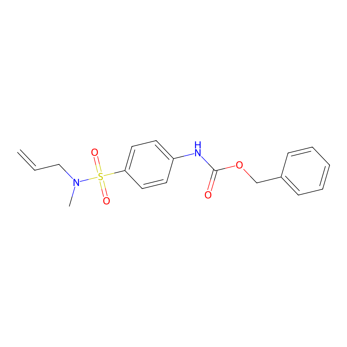 benzyl N-{4-[methyl(prop-2-en-1-yl)sulfamoyl]phenyl}carbamate molecular structure, CAS 2680769-96-2