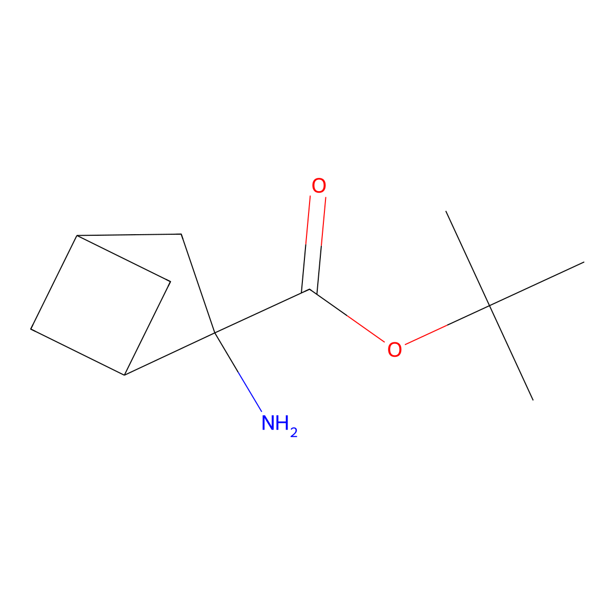 Tert-butyl 2-aminobicyclo[2.1.1]hexane-2-carboxylate molecular structure, CAS 2680770-36-7