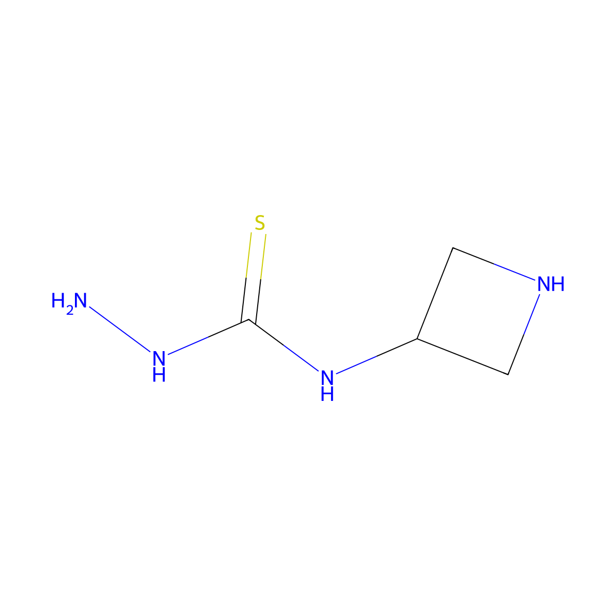 3-Amino-1-(azetidin-3-yl)thiourea molecular structure, CAS 2680771-17-7