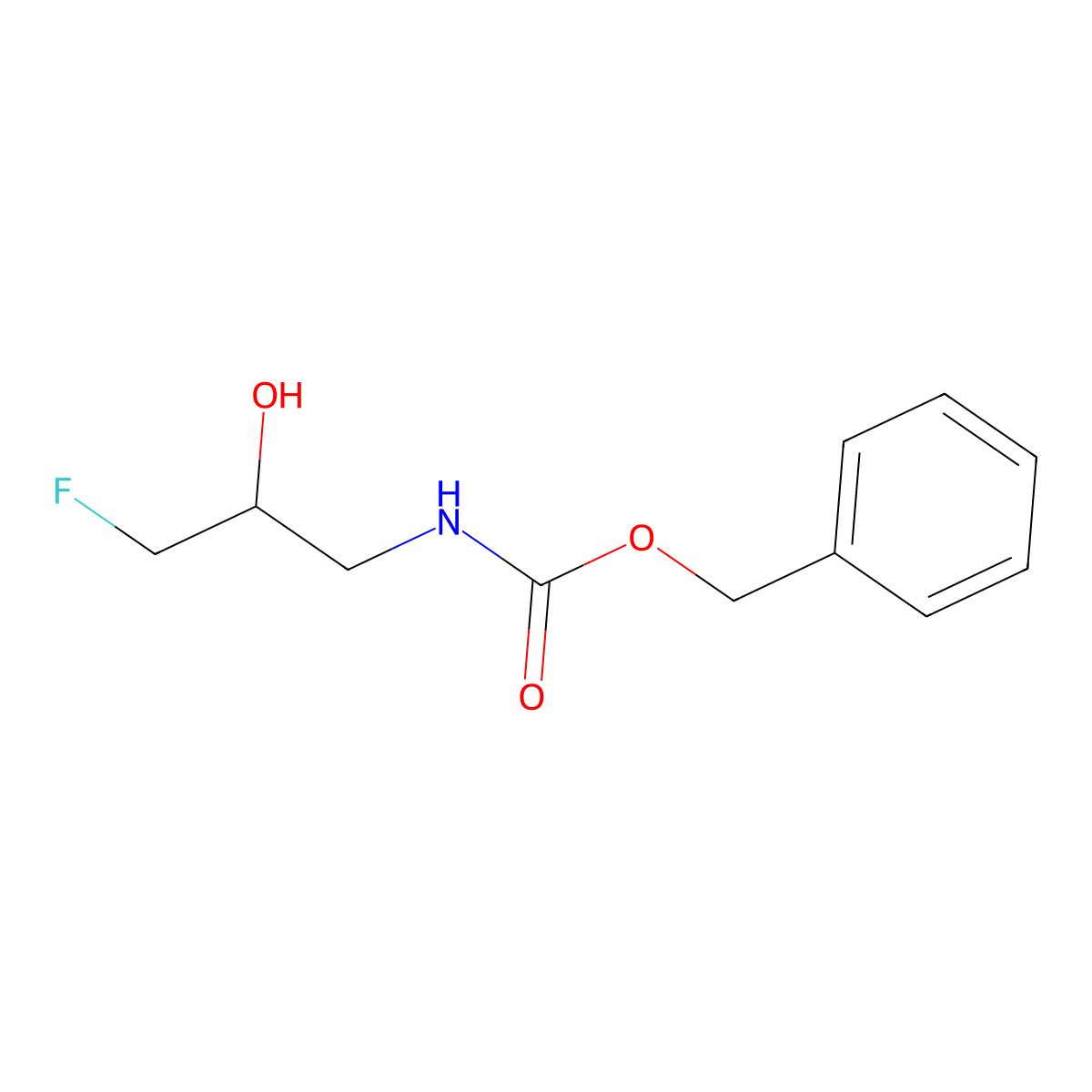 benzyl N-(3-fluoro-2-hydroxypropyl)carbamate molecular structure, CAS 2680771-23-5