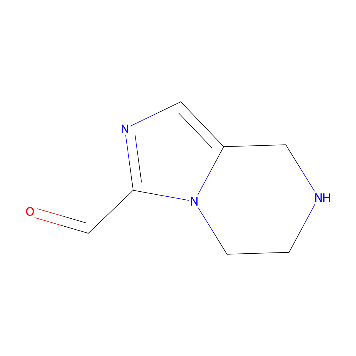 5H,6H,7H,8H-imidazo[1,5-a]pyrazine-3-carbaldehyde molecular structure, CAS 2680771-24-6