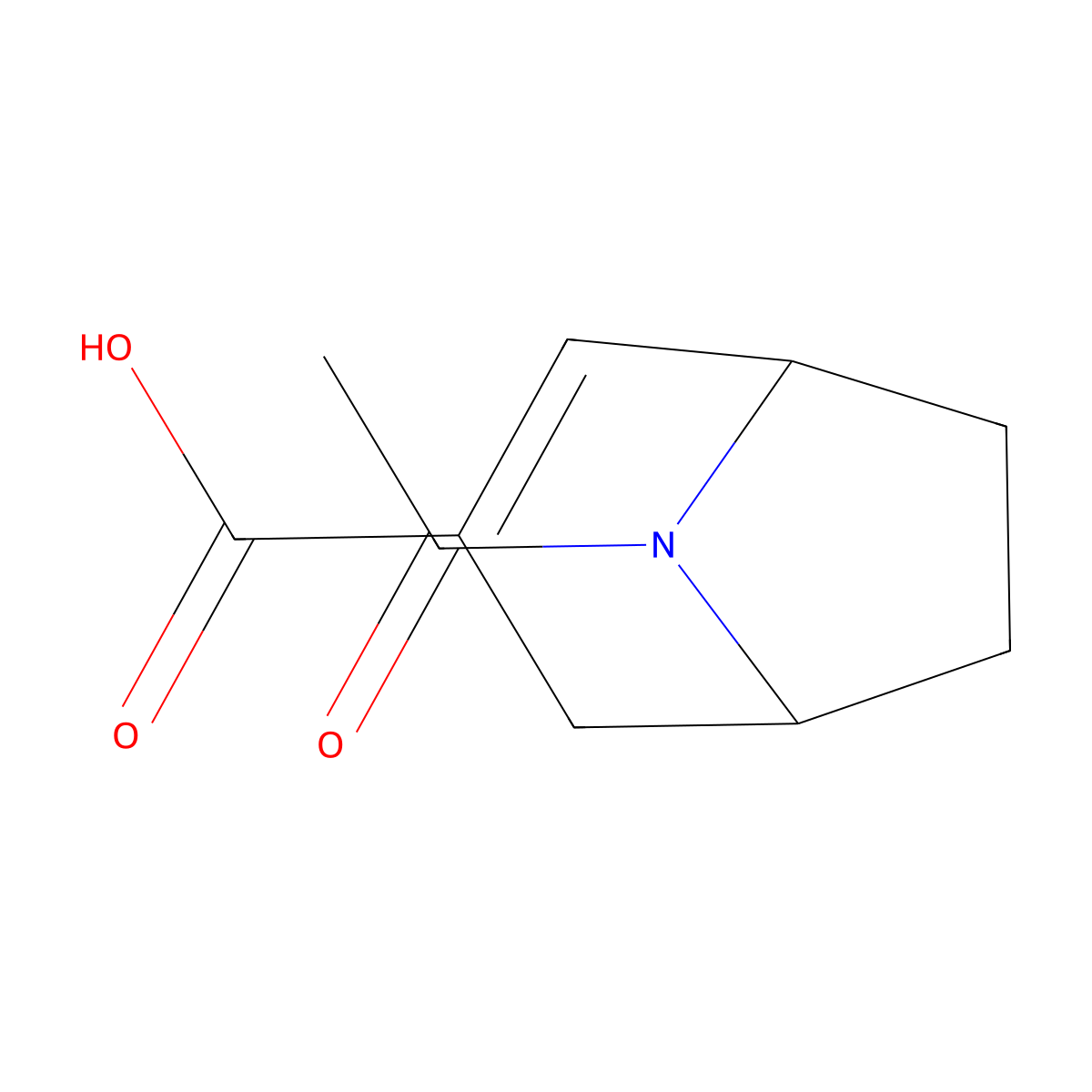 8-Acetyl-8-azabicyclo[3.2.1]oct-2-ene-3-carboxylic acid molecular structure, CAS 2680771-28-0