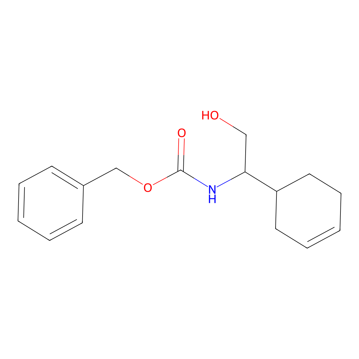 benzyl N-[1-(cyclohex-3-en-1-yl)-2-hydroxyethyl]carbamate molecular structure, CAS 2680771-52-0