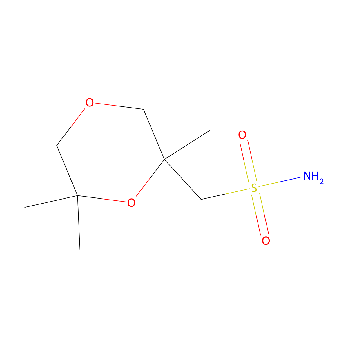 (2,6,6-Trimethyl-1,4-dioxan-2-yl)methanesulfonamide molecular structure, CAS 2680771-54-2