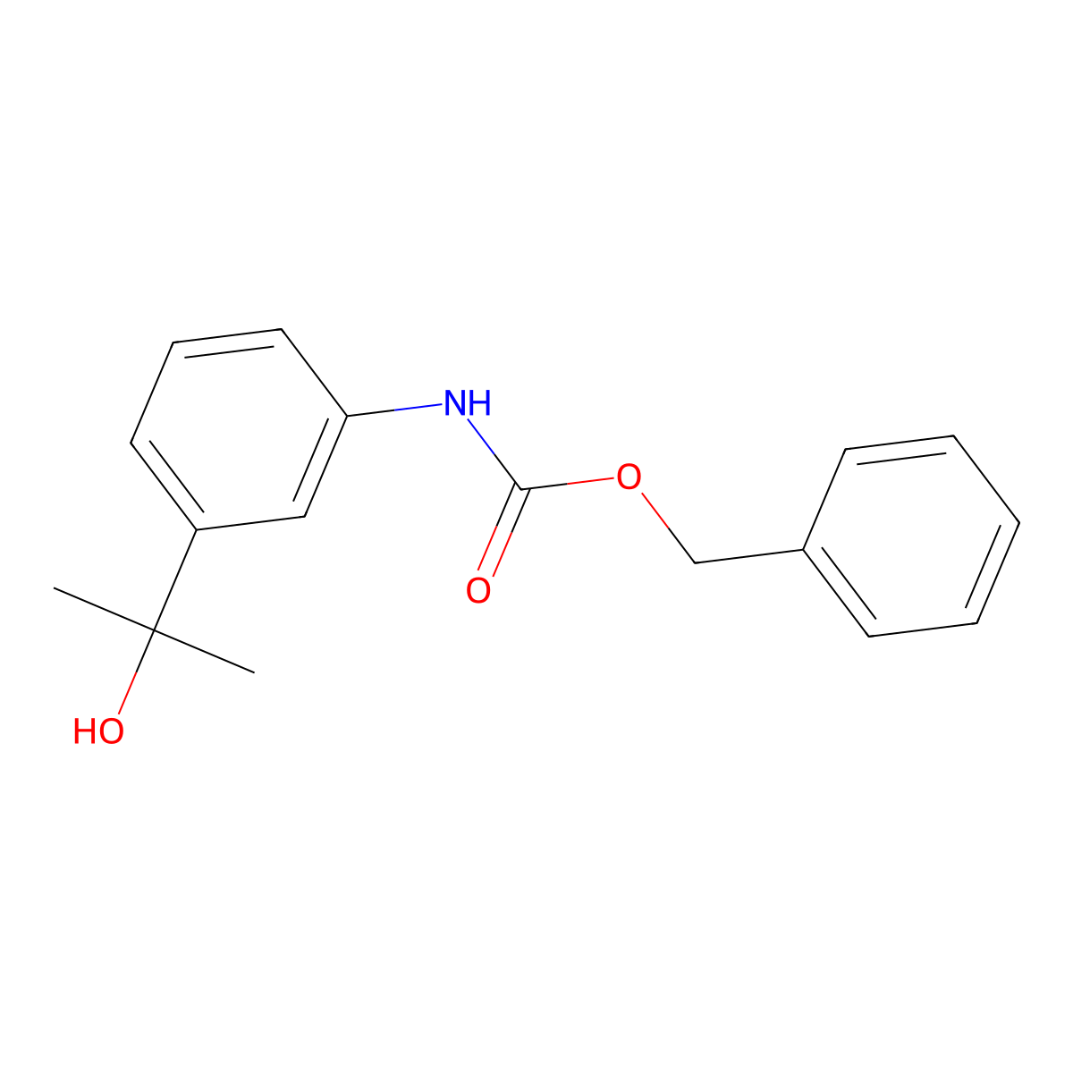 benzyl N-[3-(2-hydroxypropan-2-yl)phenyl]carbamate molecular structure, CAS 2680772-02-3