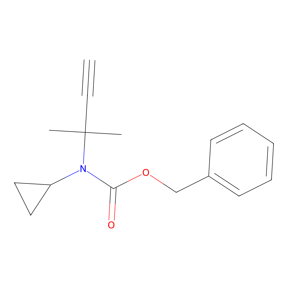 benzyl N-cyclopropyl-N-(2-methylbut-3-yn-2-yl)carbamate molecular structure, CAS 2680772-19-2