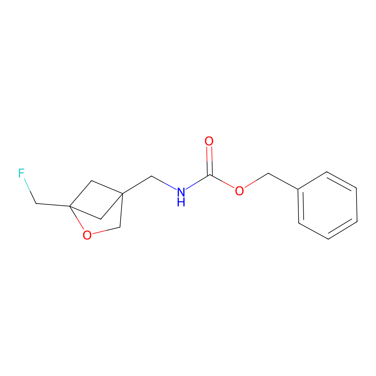 benzyl N-{[1-(fluoromethyl)-2-oxabicyclo[2.1.1]hexan-4-yl]methyl}carbamate molecular structure, CAS 2680772-65-8