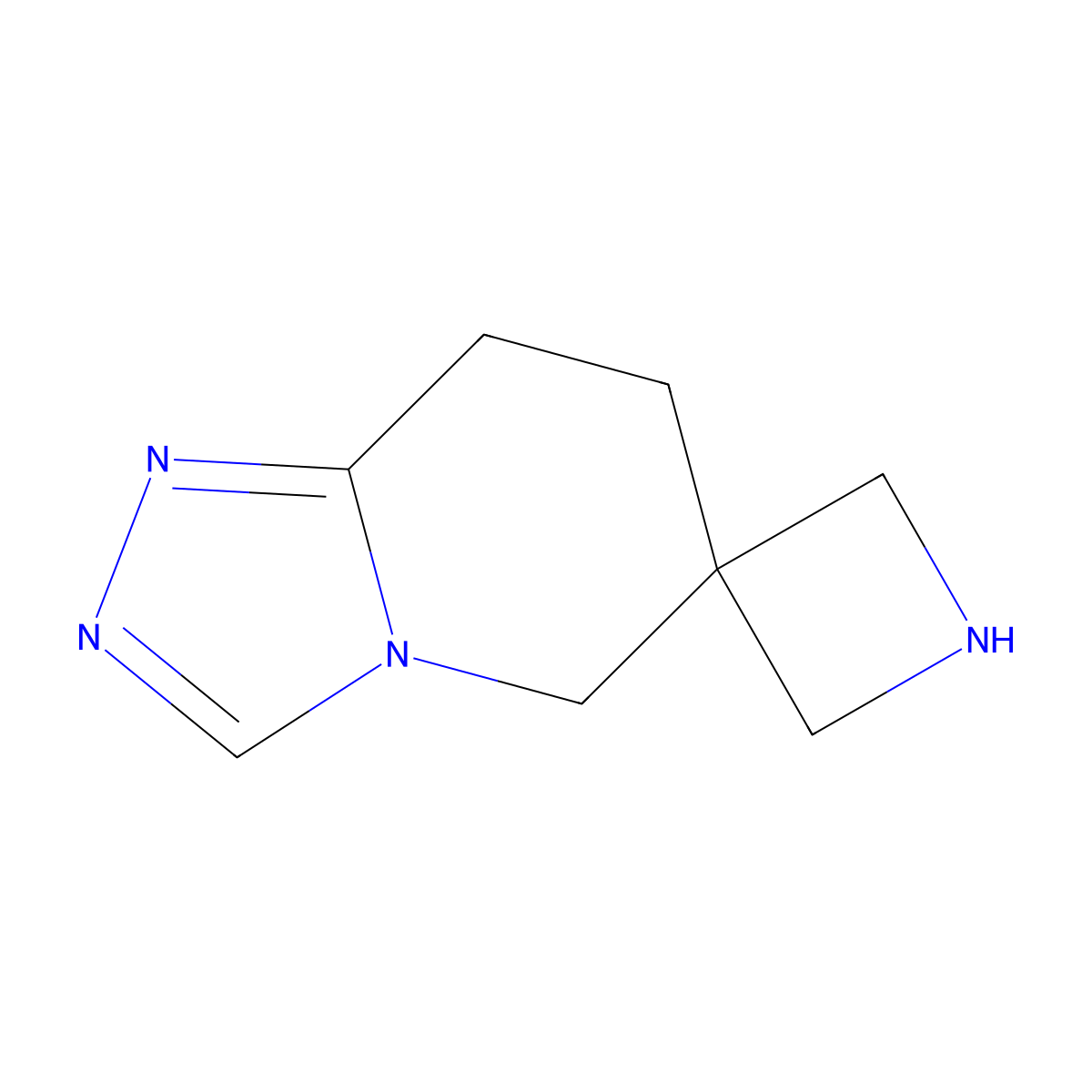 7,8-dihydro-5H-spiro[[1,2,4]triazolo[4,3-a]pyridine-6,3'-azetidine] molecular structure, CAS 2680772-94-3