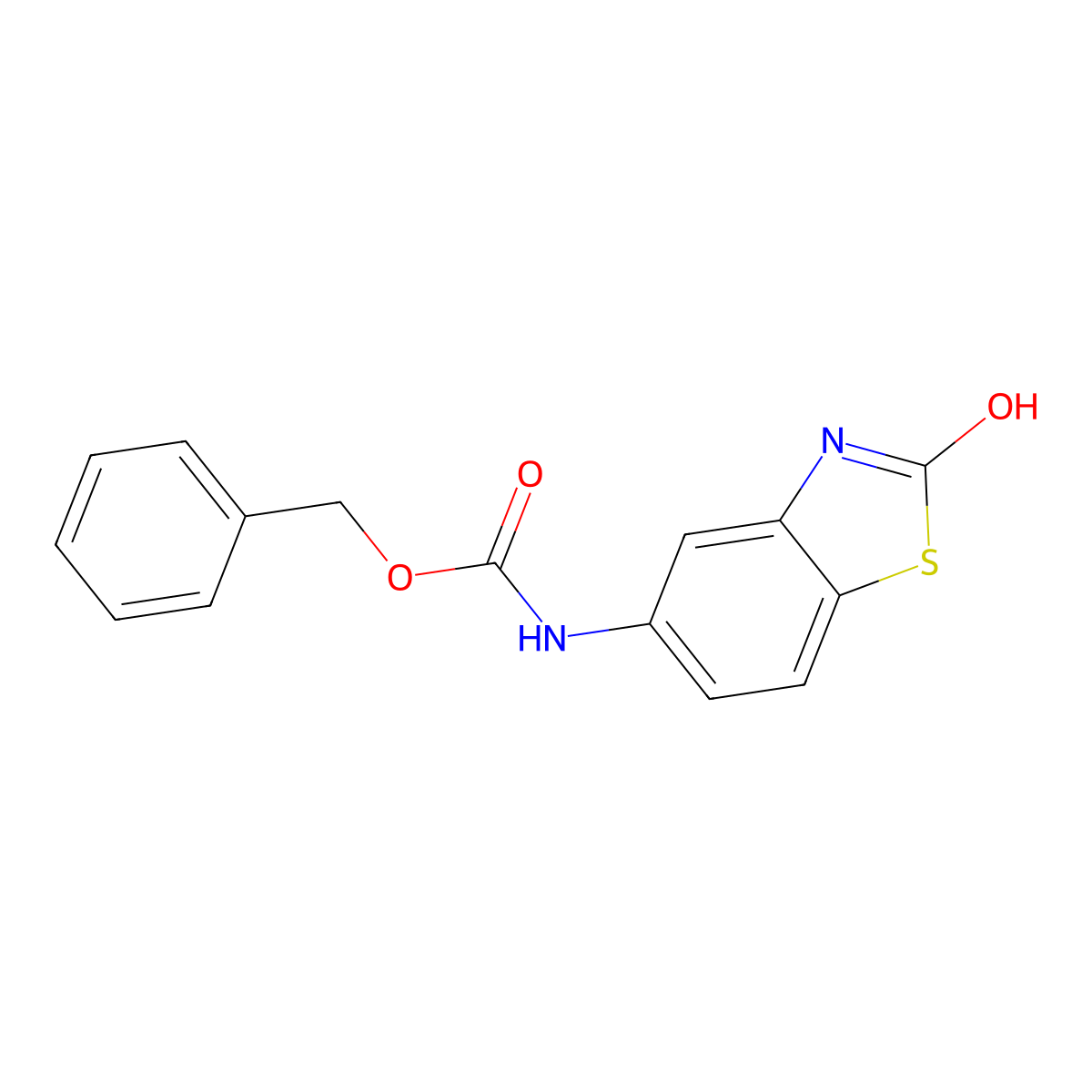 benzyl N-(2-hydroxy-1,3-benzothiazol-5-yl)carbamate molecular structure, CAS 2680773-40-2