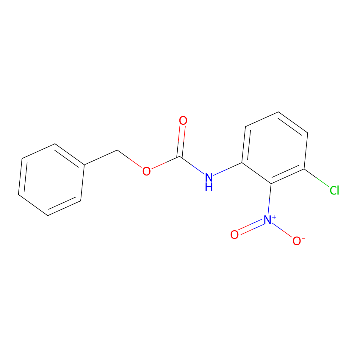 benzyl N-(3-chloro-2-nitrophenyl)carbamate molecular structure, CAS 2680773-48-0