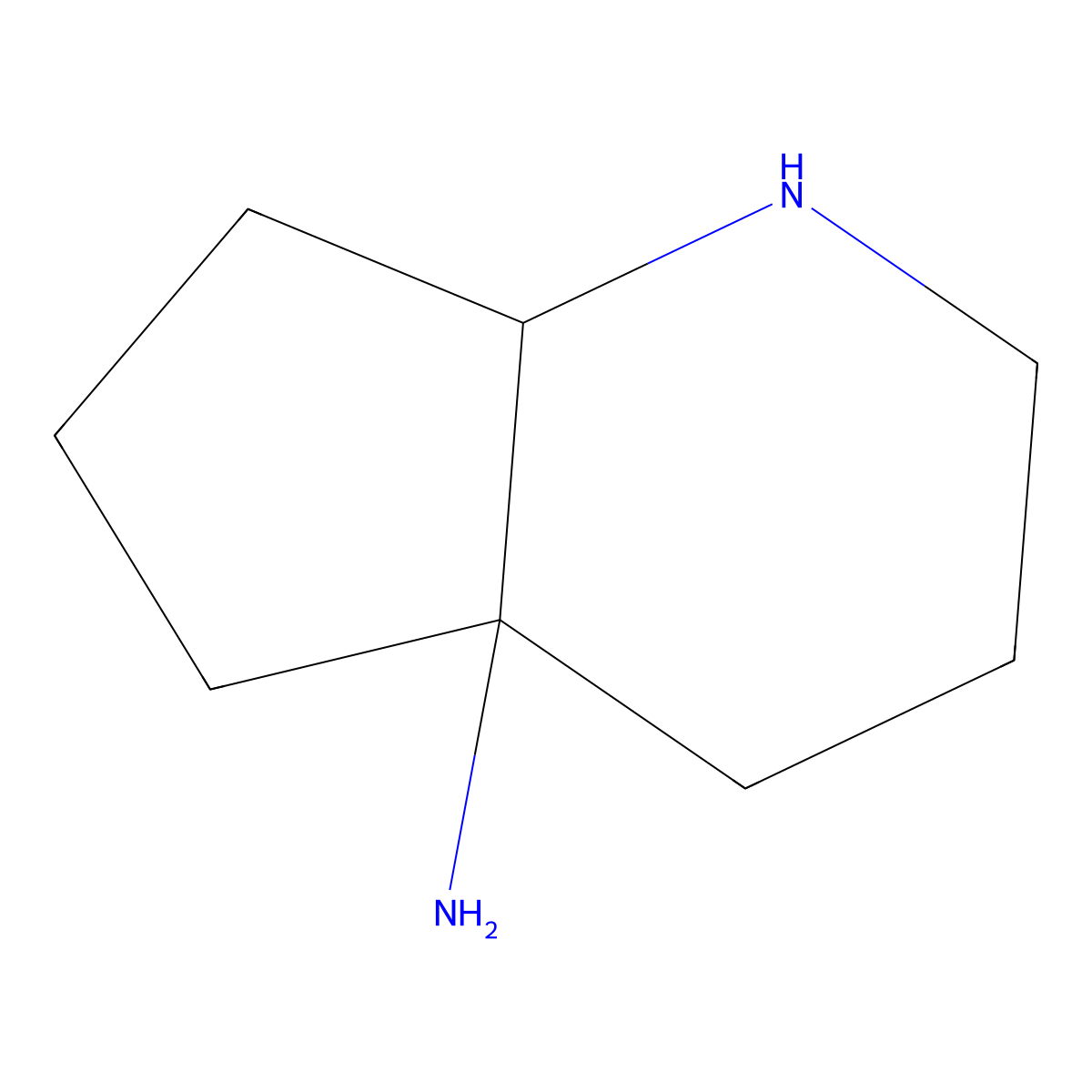 octahydro-1H-cyclopenta[b]pyridin-4a-amine molecular structure, CAS 2680773-66-2
