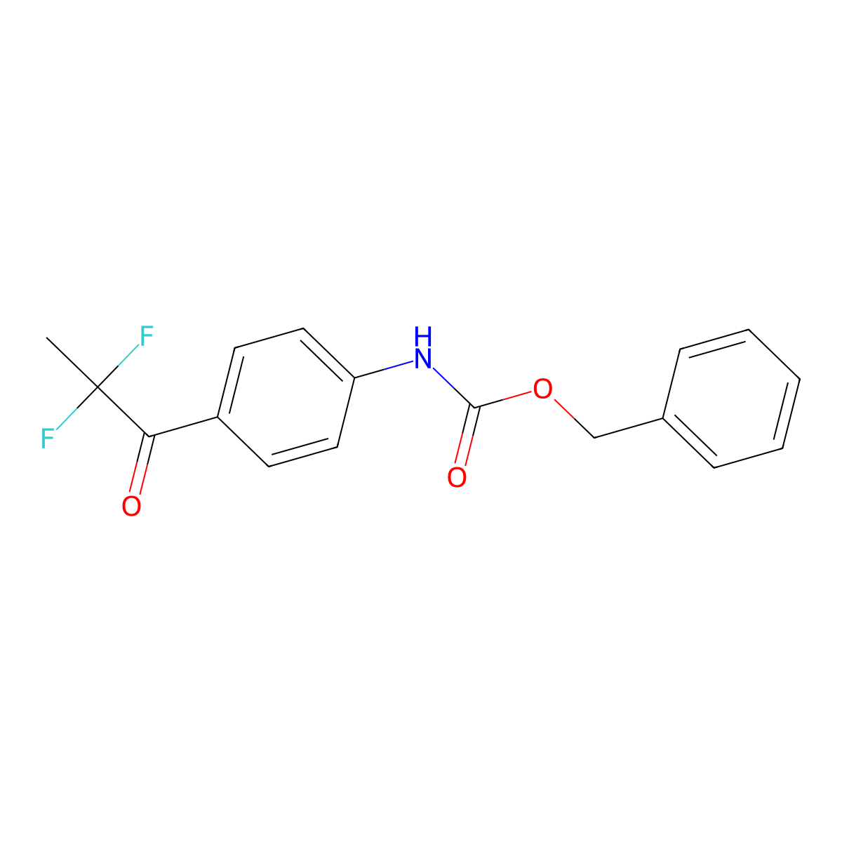 benzyl N-[4-(2,2-difluoropropanoyl)phenyl]carbamate molecular structure, CAS 2680775-61-3