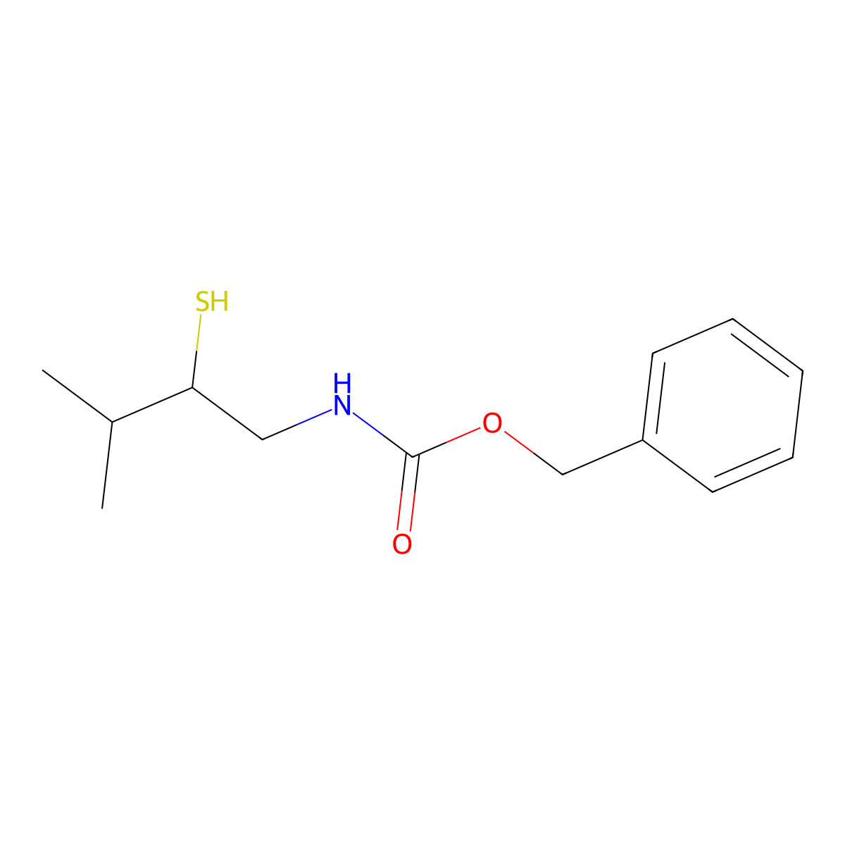 benzyl N-(3-methyl-2-sulfanylbutyl)carbamate molecular structure, CAS 2680776-03-6