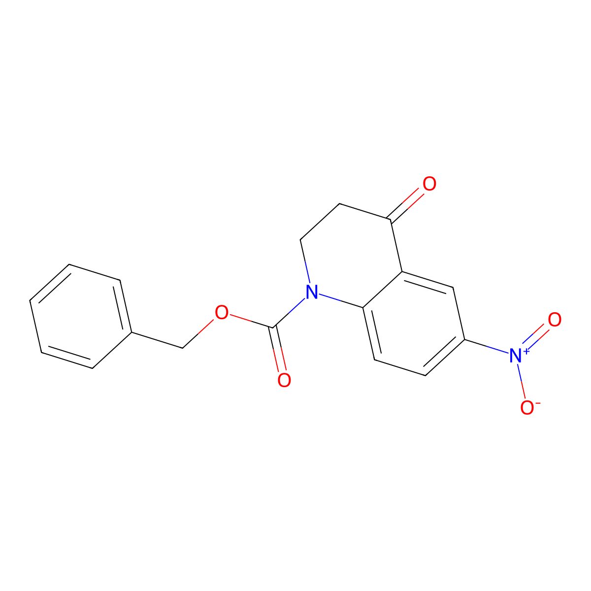 Benzyl 6-nitro-4-oxo-1,2,3,4-tetrahydroquinoline-1-carboxylate molecular structure, CAS 2680776-97-8