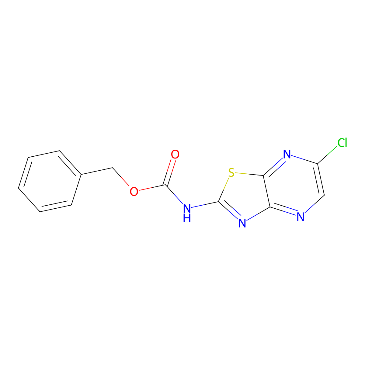 benzyl N-{6-chloro-[1,3]thiazolo[4,5-b]pyrazin-2-yl}carbamate molecular structure, CAS 2680777-66-4