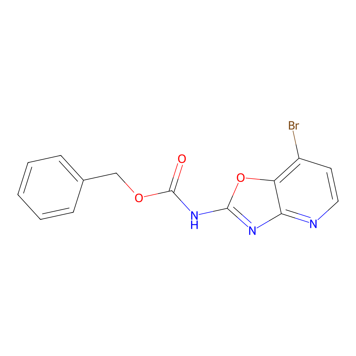 benzyl N-{7-bromo-[1,3]oxazolo[4,5-b]pyridin-2-yl}carbamate molecular structure, CAS 2680777-71-1