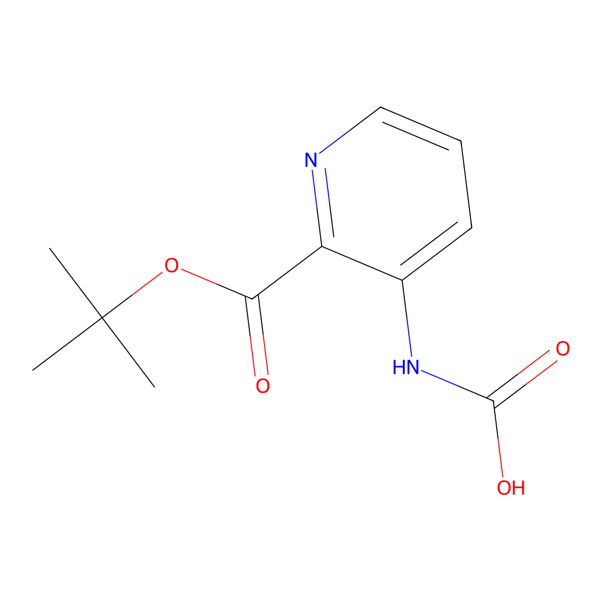 {2-[(Tert-butoxy)carbonyl]pyridin-3-yl}carbamic acid molecular structure, CAS 2680779-78-4