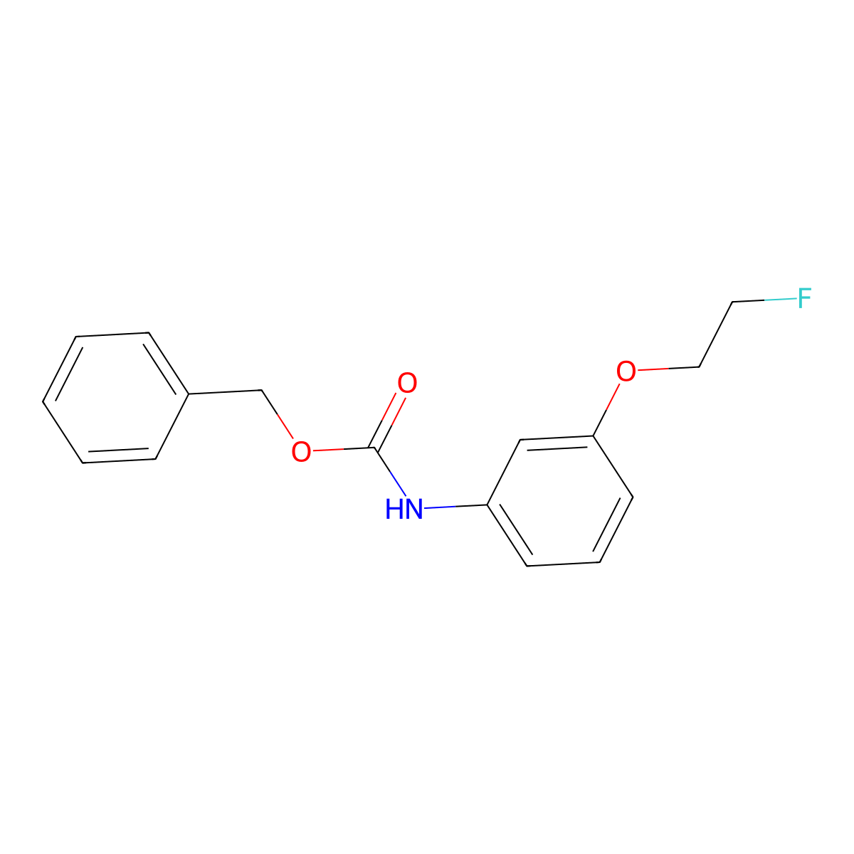 benzyl N-[3-(2-fluoroethoxy)phenyl]carbamate molecular structure, CAS 2680780-15-6
